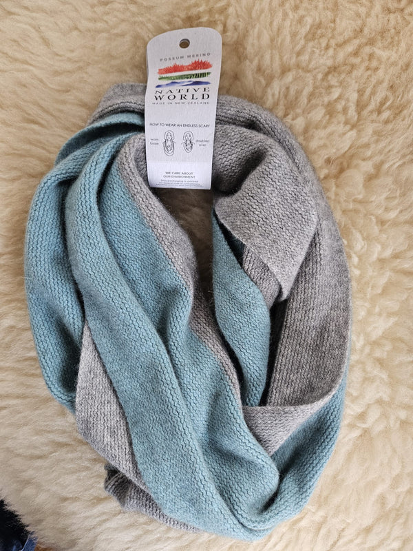 Possum Merino Silk super-warm Snood KC559