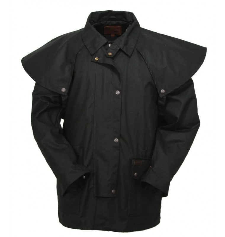 Oilskin rain outlet jacket